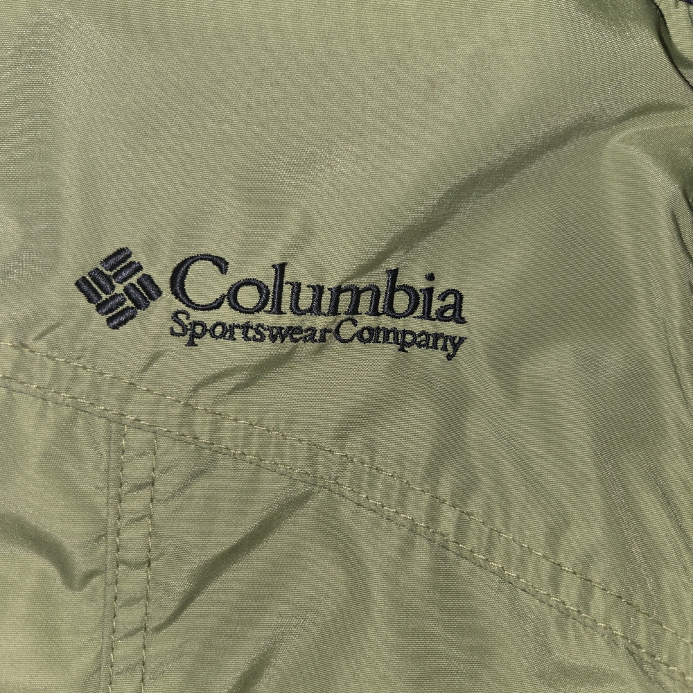 Columbia Calais Peak Women's Jacket Green & Navy High Collar. - Picture 10 of 12
